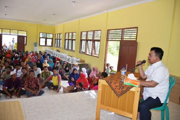 Bupati Kampar Berdialog Bersama Masyarakat di Tiga Desa, Ajak Laksanakan RTMPE