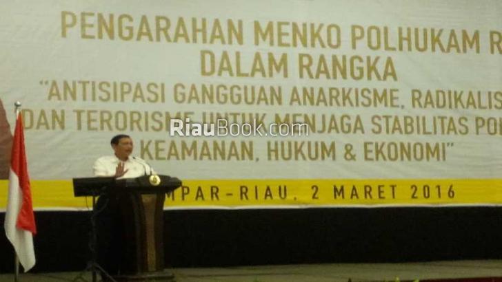 Ruhut Sitompul Dampingi Luhut ke Riau, Plt Gubri: Hancurlah Acara Ini