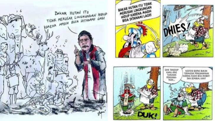 Hakim Sebut Bakar Hutan Tidak Merusak, Meme Menyindir Muncul