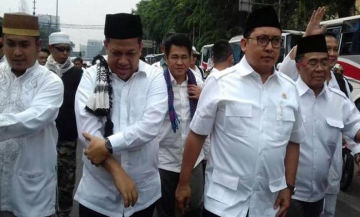 Fadli Zon dan Fahri Hamzah Ikut Bakar Semangat Pengunjuk Rasa