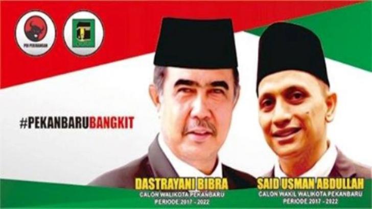 Mengejutkan, Pasangan Dastrayani Bibra - Said Usman Abdullah Lolos Pilkada Pekanbaru