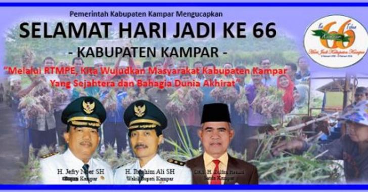 Lho, Ternyata Kampar Sebagai Kabupaten Tertua di Riau Masih Berusia 17 Tahun, Ini Kata Jefry Noer