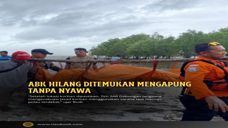 ABK Hilang Ditemukan Mengapung Tanpa Nyawa