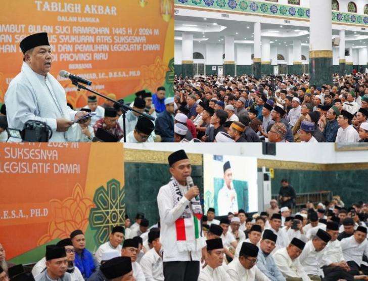 Tabligh Akbar, SF Hariyanto: Semoga Sinergi Ini Tetap Terjalin Demi Kemajuan Riau