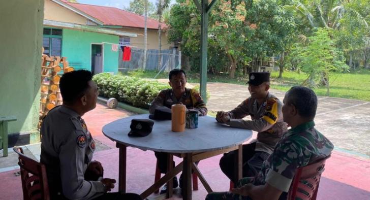 Polsek Pangkalan Kuras Perkuat Sinergitas Bersama Koramil04