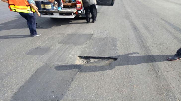 Cuaca Panas Sebabkan Aspal Landasan Pacu SSK II Mengelupas dan Berlubang