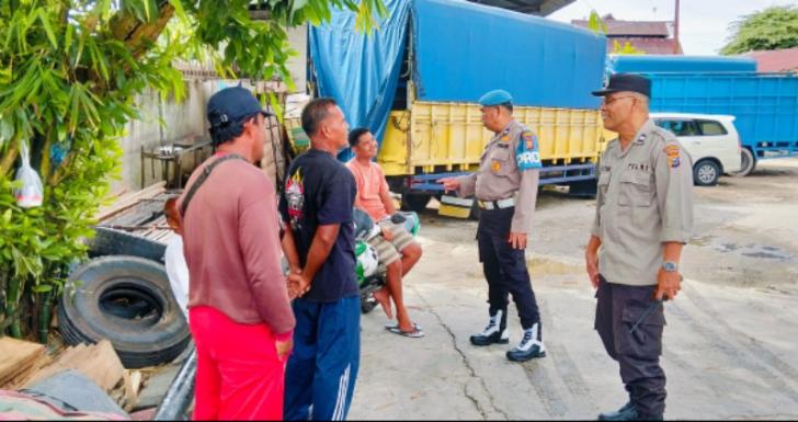 Polsek SKP Pekanbaru Cegah Informasi Hoax Menjelang Pemilu