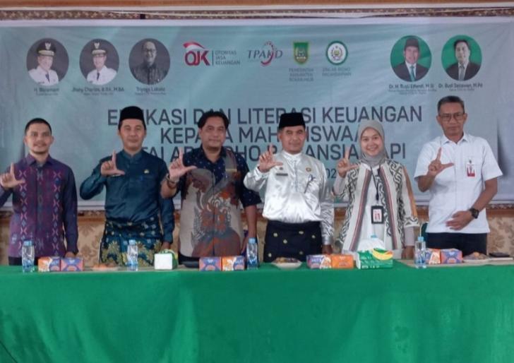 BRK Syariah Support Kegiatan Edukasi dan Literasi Keuangan di Kampus STAI Ar Ridho Bersama OJK Provinsi Riau