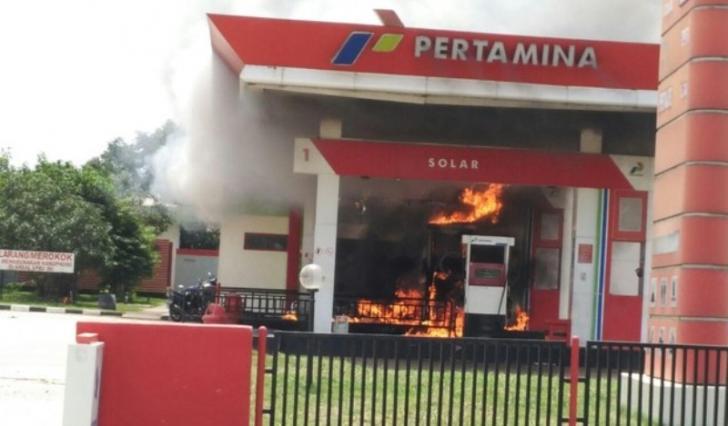 Ini Kata Pertamina Soal Terbakarnya SPBU Tembilahan Inhil