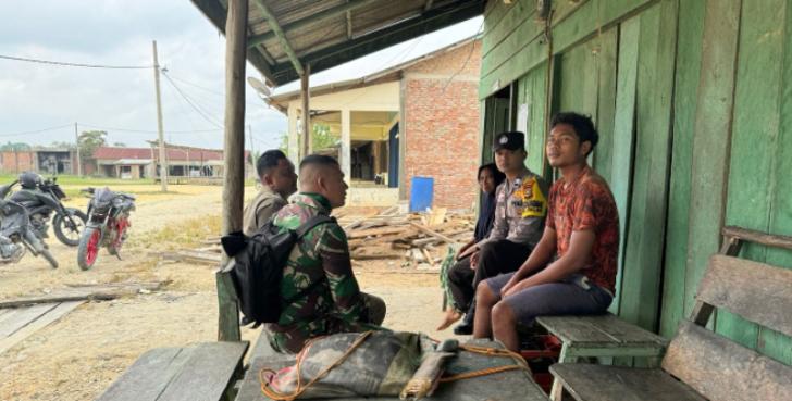 Amankan Pemilu, Polsek Pangkalan Kuras Lakukan Patroli Sinergitas