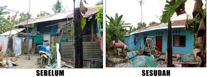 Alhamdulillah...Seorang Petani di Rumbai Terima Bantuan Bedah Rumah