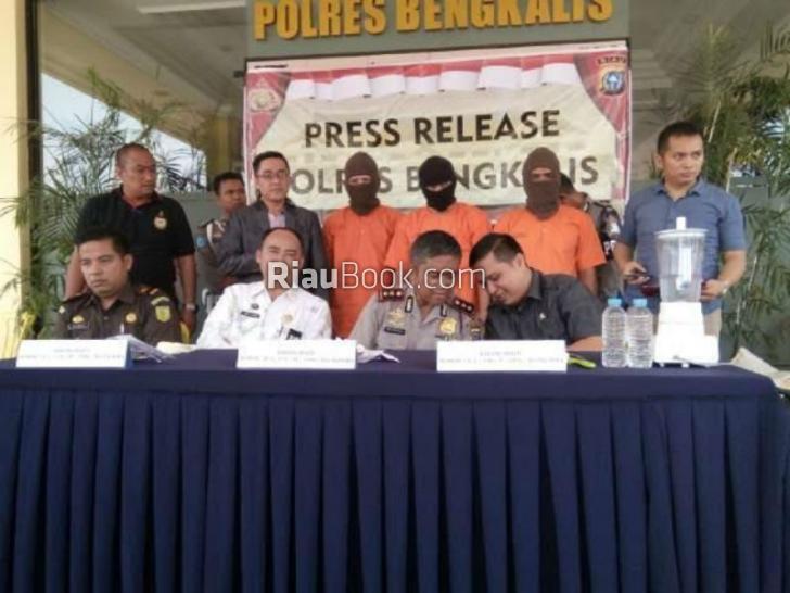 Polres Bengkalis Musnahkan Sabu dan Ekstasi
