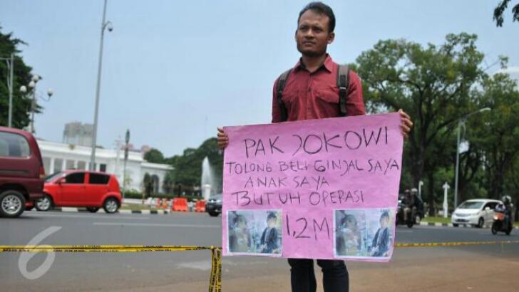 Butuh Dana Obati Anak, Susanto Jual Ginjalnya Kepada Jokowi