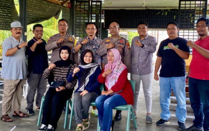 Polsek Rumbai Pesisir Bersama Masyarakat Lembah Sari, Ciptakan Keamanan Jelang Pemilu