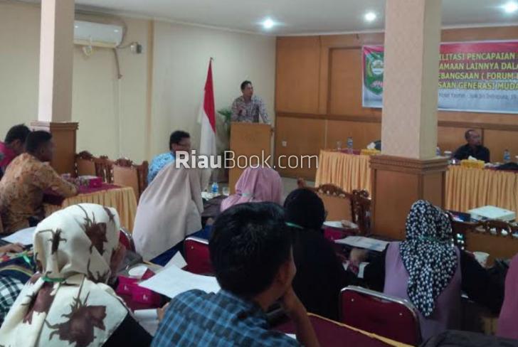 Puluhan Mahasiswa Ikuti Sosialisasi Wawasan Kebangsaan di Siak