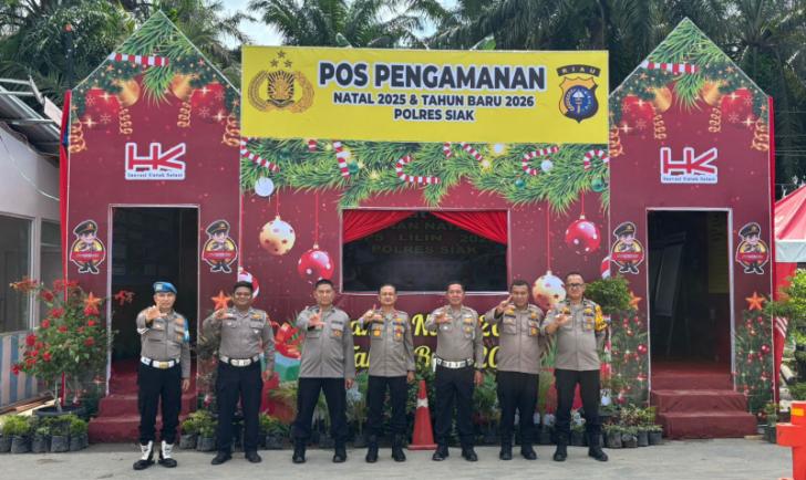 Kapolsek Kandis Tinjau Kesiapan Personel Pos Pelayanan Nataru 2025-2026
