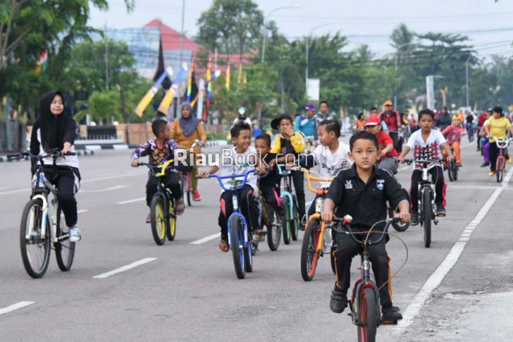 Sepeda Santai di Bengkalis Bertabur Hadiah, Azan Beruntung