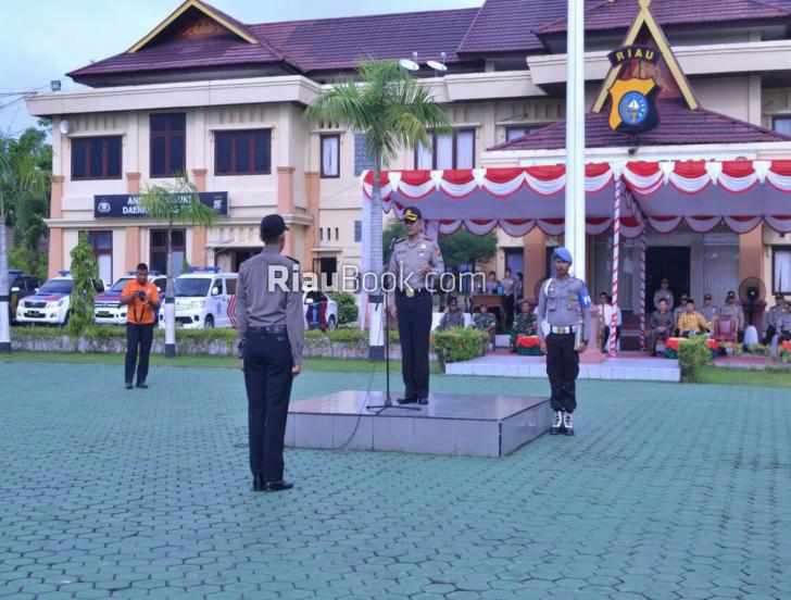 Kapolres Siak Pimpin Apel Stabilitas Kamtibmas dan Menjaga Keutuhan NKRI