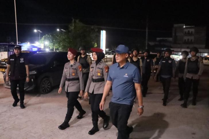 Kapolres Rohil AKBP Isa Imam Syahroni Pimpin Patroli Tim RAGA, Cegah Premanisme dan Genk Motor