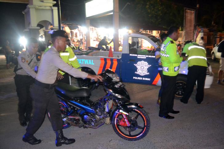 Polantas Dumai Terlibat Kejar-kejaran Dengan Geng Motor