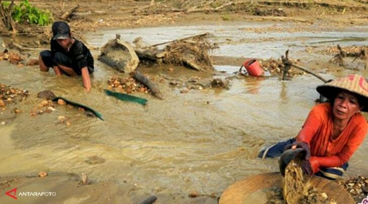 Asik Mengeruk Sungai, 25 Penambang Emas Ilegal Dicokok Polisi