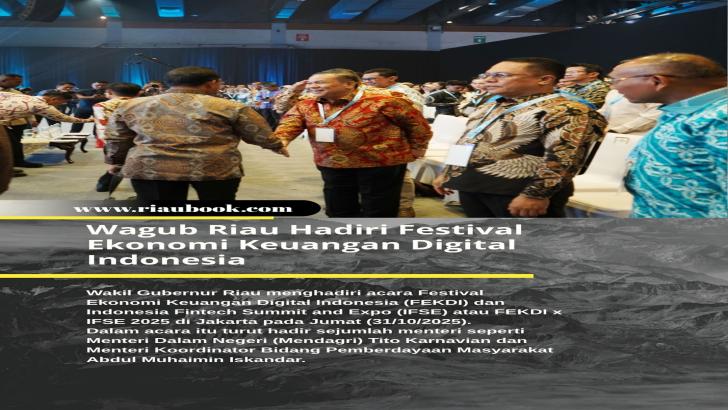 Wagub Riau Hadiri Festival Ekonomi Keuangan Digital Indonesia