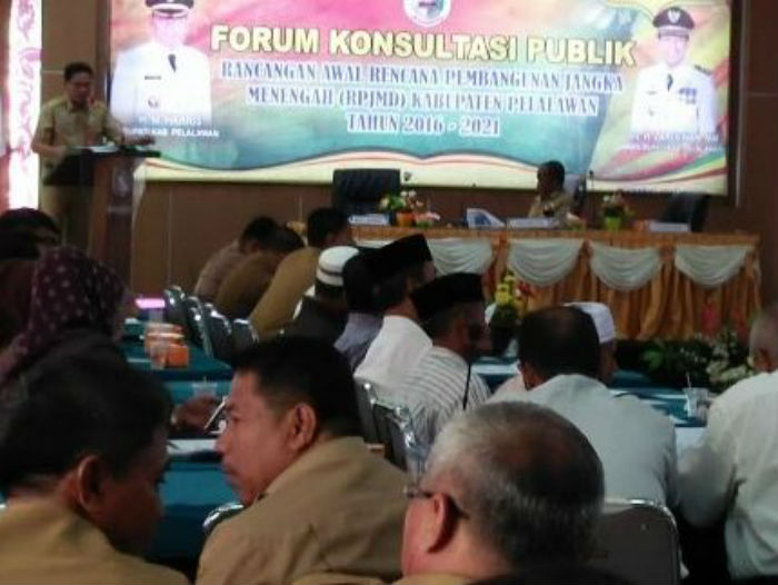 Bahas RPJMD, Pemda Pelalawan Buka Konsultasi Publik
