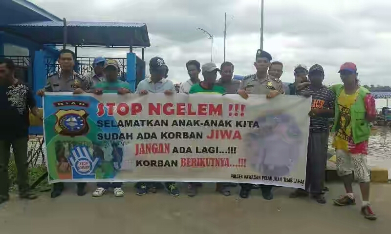 Bahaya Ngelem, KSKP Inhil Sosialisasi ke Kawasan Pelabuhan dan Pasar