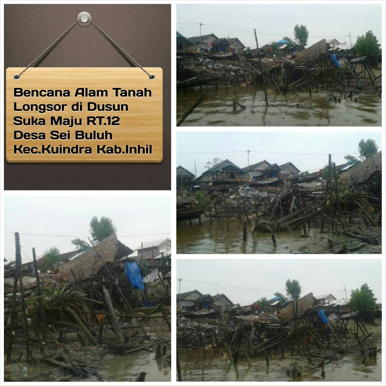 Banyak Terjadi Musibah Longsor di Inhil, Bupati Wardan Harus Cari Solusi