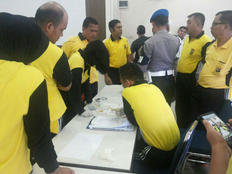 Belasan Personil Polresta Pekanbaru Jalani Tes Urine, Ini Hasilnya