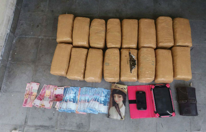 Bocah Perempuan Diamankan, Polisi Sita 17 Kg Ganja di Pekanbaru