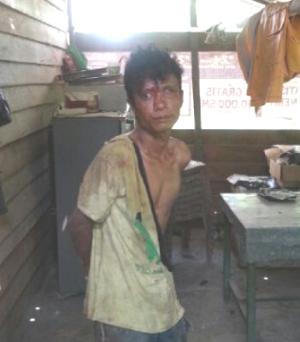 Bongkar Rumah Warga, Pria Bermata Satu di Hajar Warga Dumai