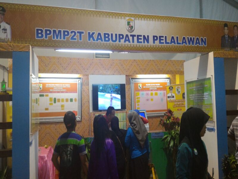 BPMP2T Sang Pengelola Pelalawan Expo Gelar Stand Yang Kreatif Bernuansa Teknologi
