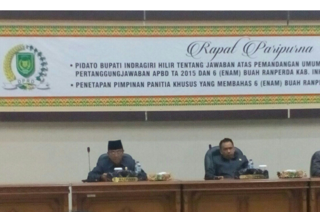 Dinilai Ngekor dan Sepelekan Paripurna, Surat Teguran Melayang Dari Bupati Inhil Kepada SKPD