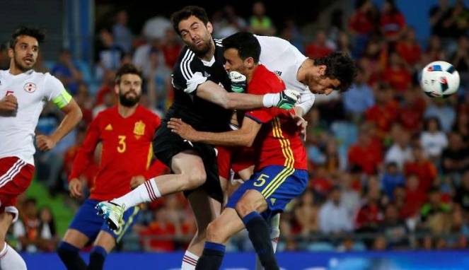 Juara Bertahan Spanyol Kalah dari Georgia
