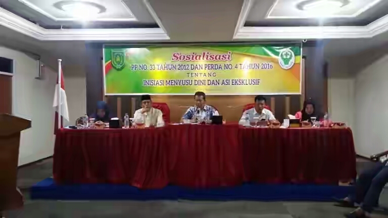 Kadinkes Inhil Buka Acara Sosialisasi PP. NO 33 Tahun 2012 dan Perda NO. 4 Tahun 2016