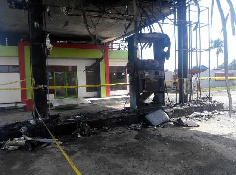 Misteri Kebakaran SPBU di Inhil, Polres Tunggu Hasil Labor