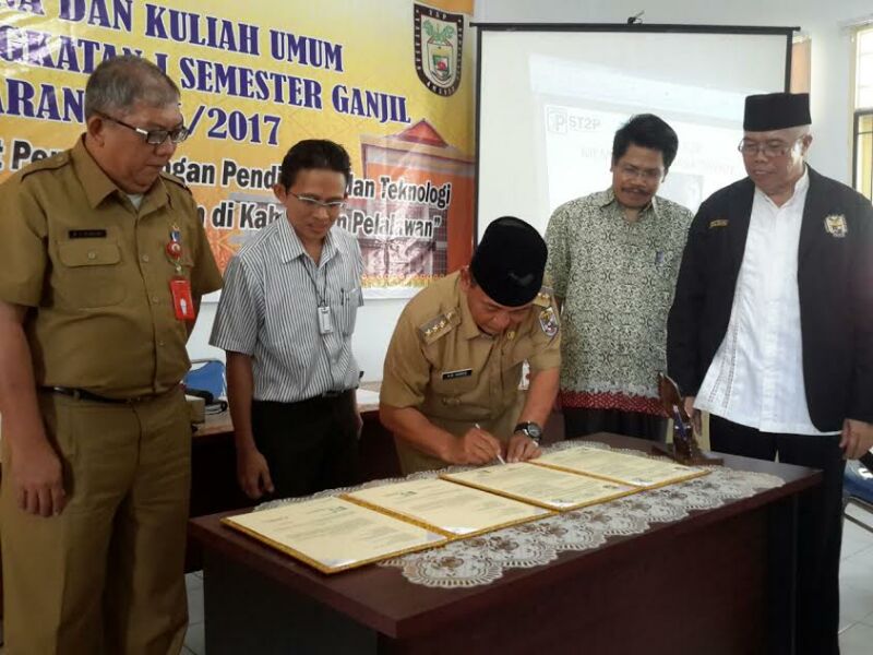 Pemkab Dan ST2P Pelalawan Jalin MoU Kerjasama Pendidikan, Penelitian Dan Pengabdian Masyarakat