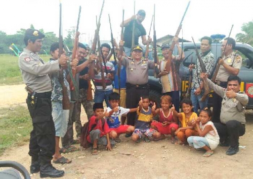 Polda Riau Amankan 47 Pucuk Senjata Api Rakitan Masyarakat