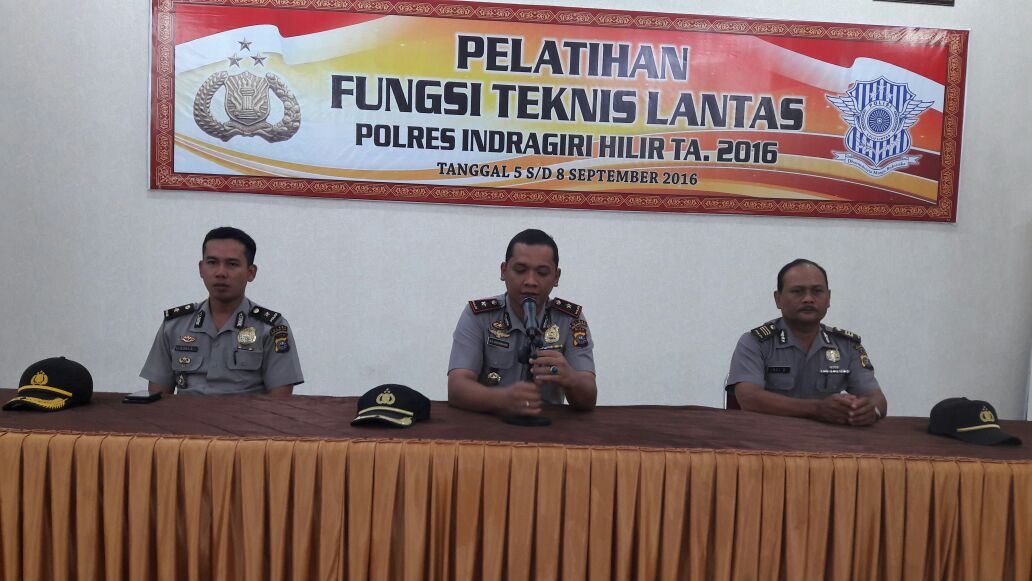 Polres Inhil Adakan Pelatihan Fungsi Teknis Lantas