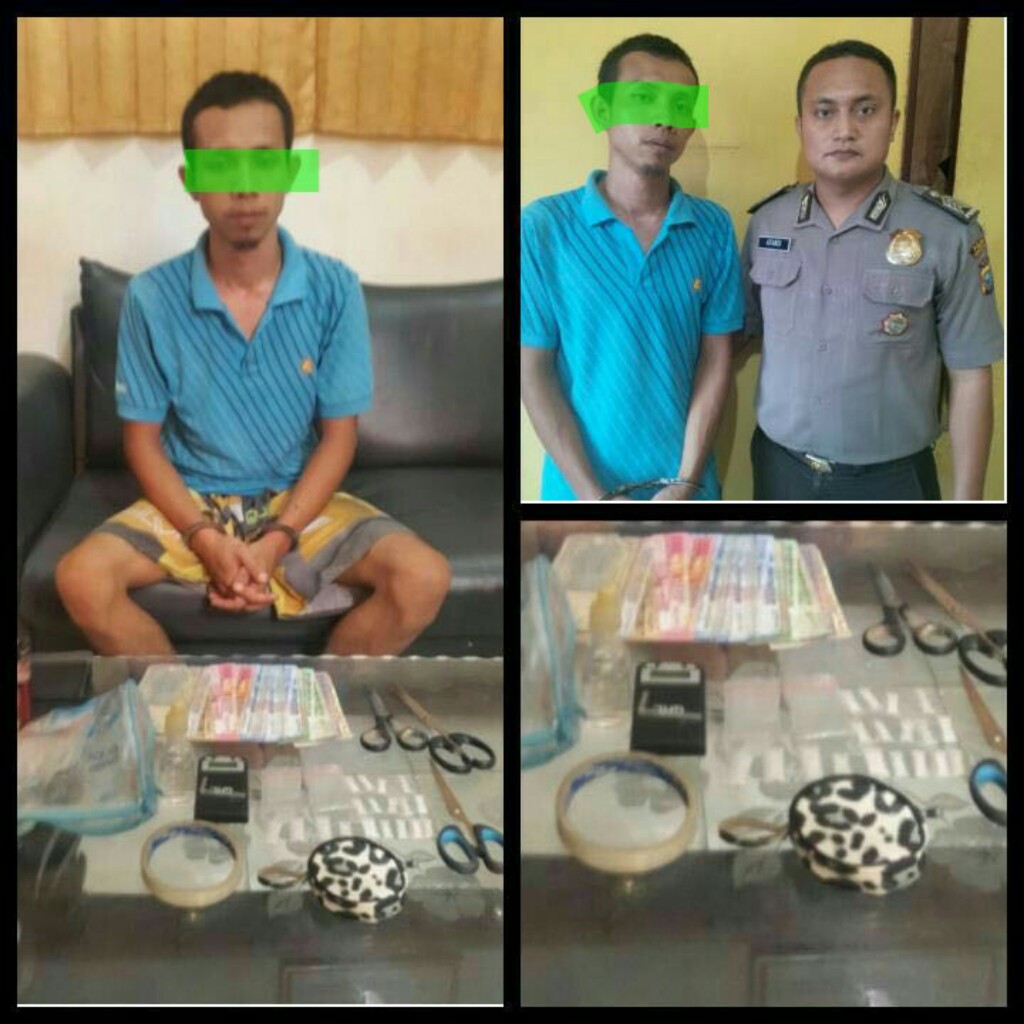 Polres Rohil Bekuk Seorang Kurir Narkoba Jenis Sabu