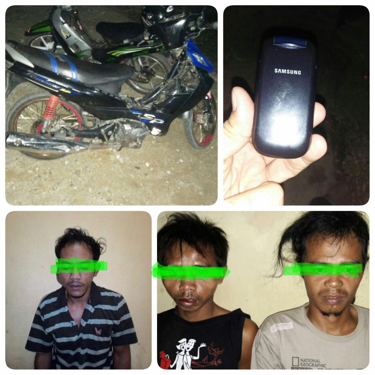 Polres Siak Gulung Tiga Perampok Sadis yang Menewaskan Korbannya