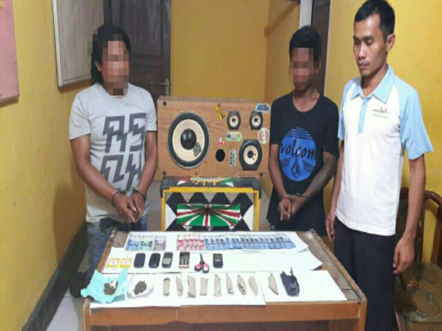 Polsek Bunut Amankan 2 Pengedar Ganja