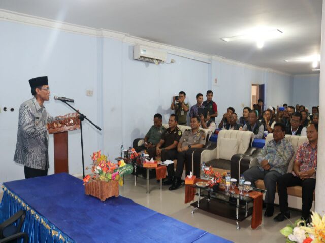 Satpol PP Riau Taja Sosialisasi Penegakan Hukum di Tengah Masyarakat Pelalawan
