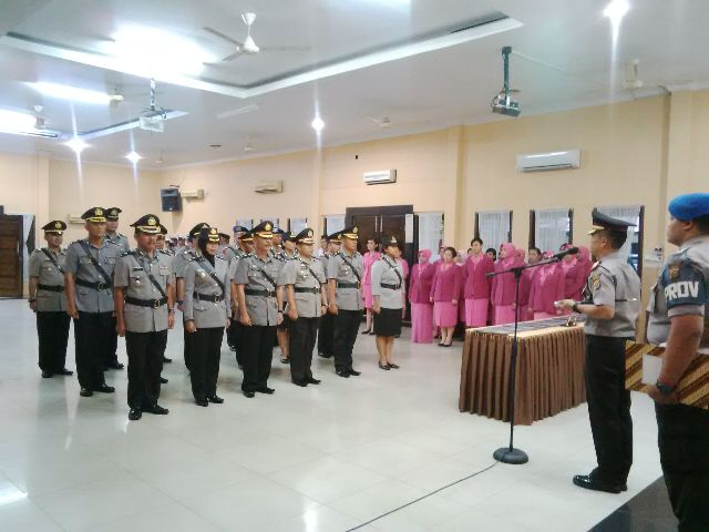 Sertijab Perwira Menengah Polres Dumai Dilaksanakan Dalam Gedung