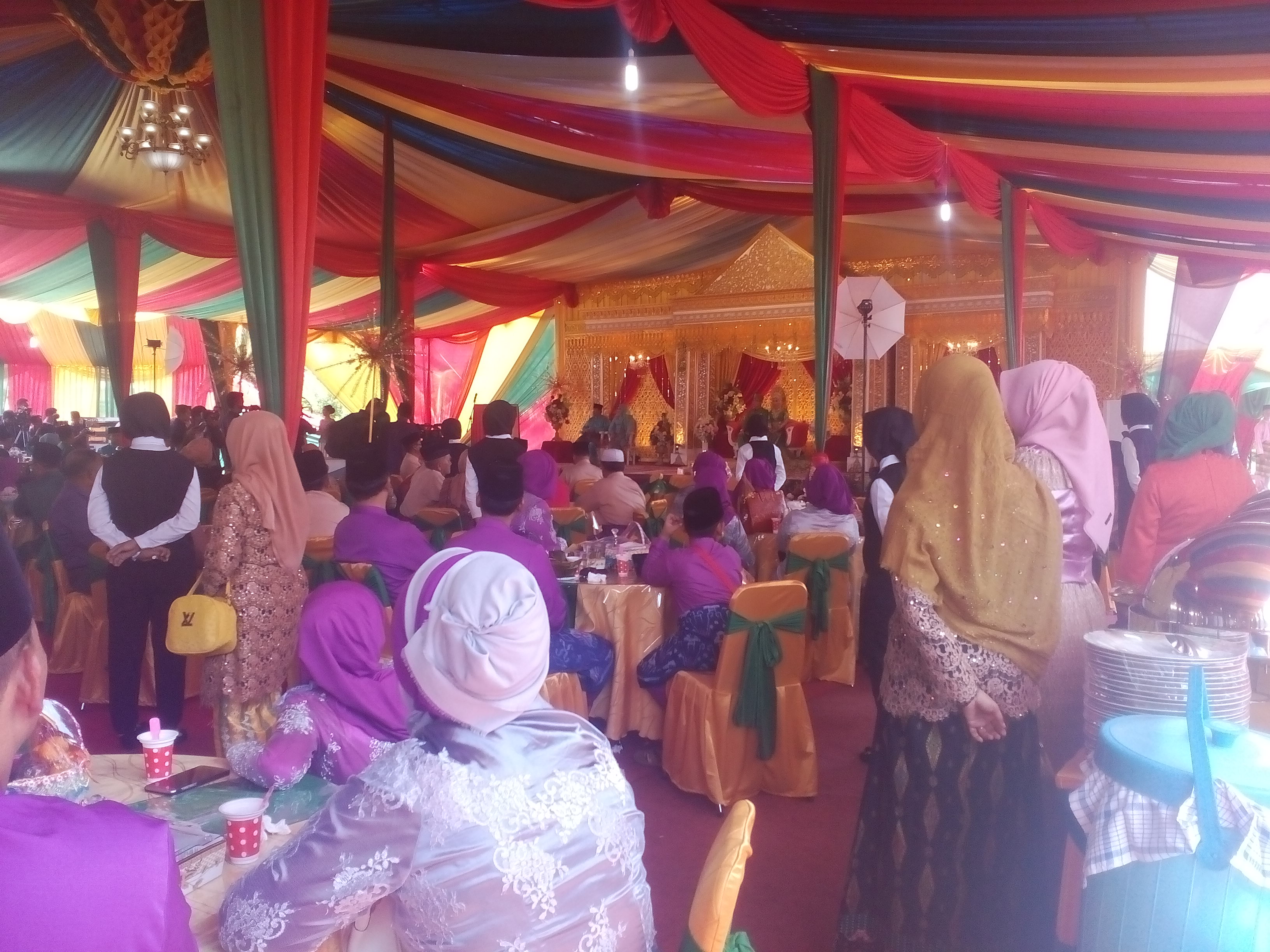 Tamu Kecamatan Hingga Tamu Dari Provinsi dan Kabupaten Hadiri Pernikahan Anak Wardan