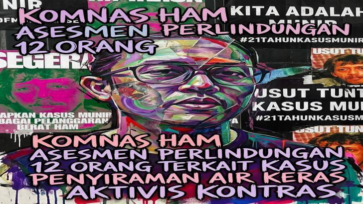 Komnas HAM Asesmen Perlindungan 12 Orang Terkait Kasus Penyiraman Air Keras Aktivis KontraS
