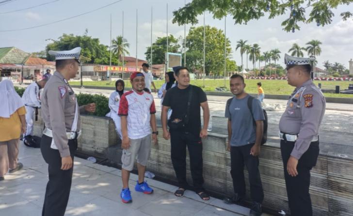 Cooling System, Satlantas Polres Siak Tingkatkan Pelayanan Lalu Lintas Menuju Objek Wisata