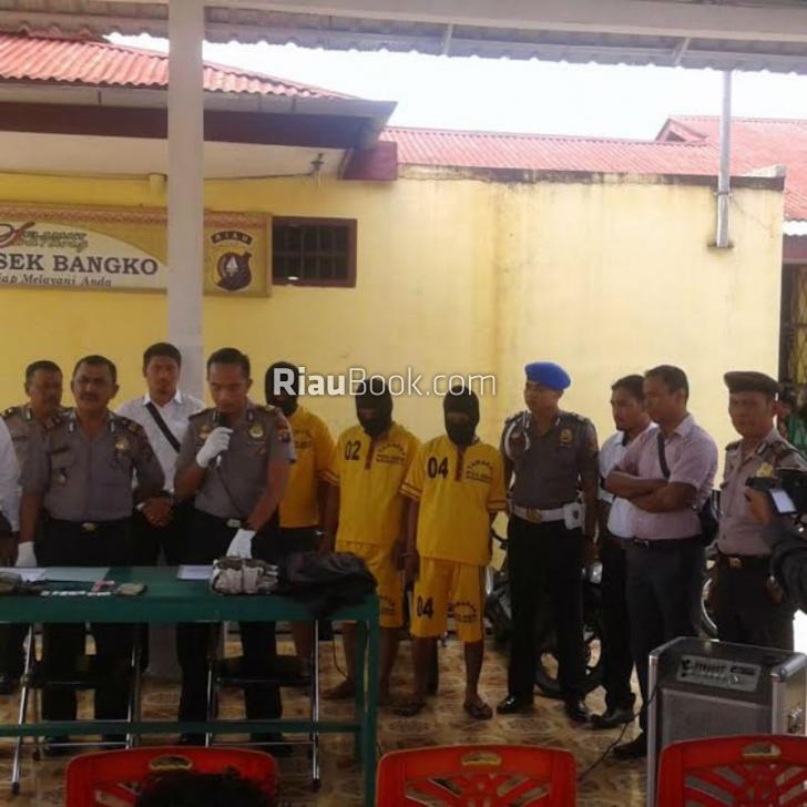 Berbekal Informasi Warga, Polsek Bangko Gulung Tiga Kurir Narkoba