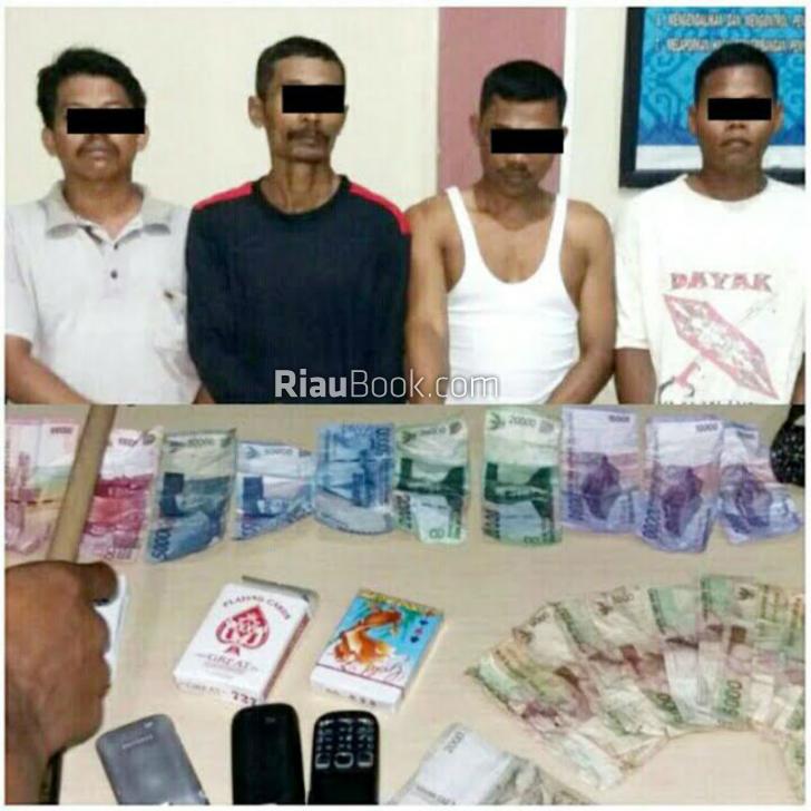 Polisi Gerebek Lokasi Perjudian di Jalan Lintas Bangkinang